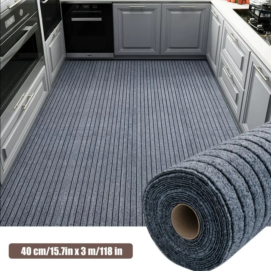 Luxurious Thick Self-Adhesive Carpet Roll, 40.01 X 300 Cm, 5mm Thick, Removable, Cuttable, Wear-Resistant, Non-Slip Mat for Hallway, Kitchen, Stairs