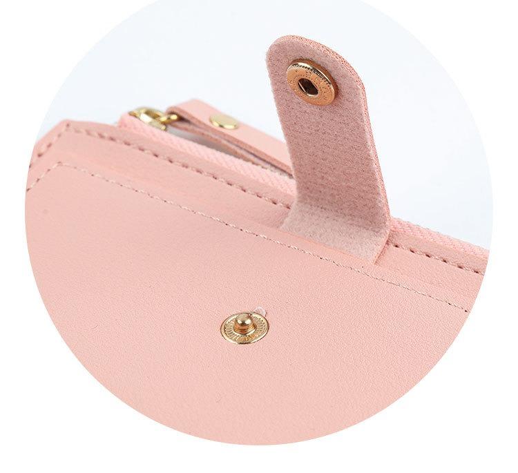 Women's Small Slim Bifold Wallet Compact PU Leather Credit Card Holder with Multi-Card Slots, Zipper Coin Pocket Thin Minimalist Purse for Daily Use