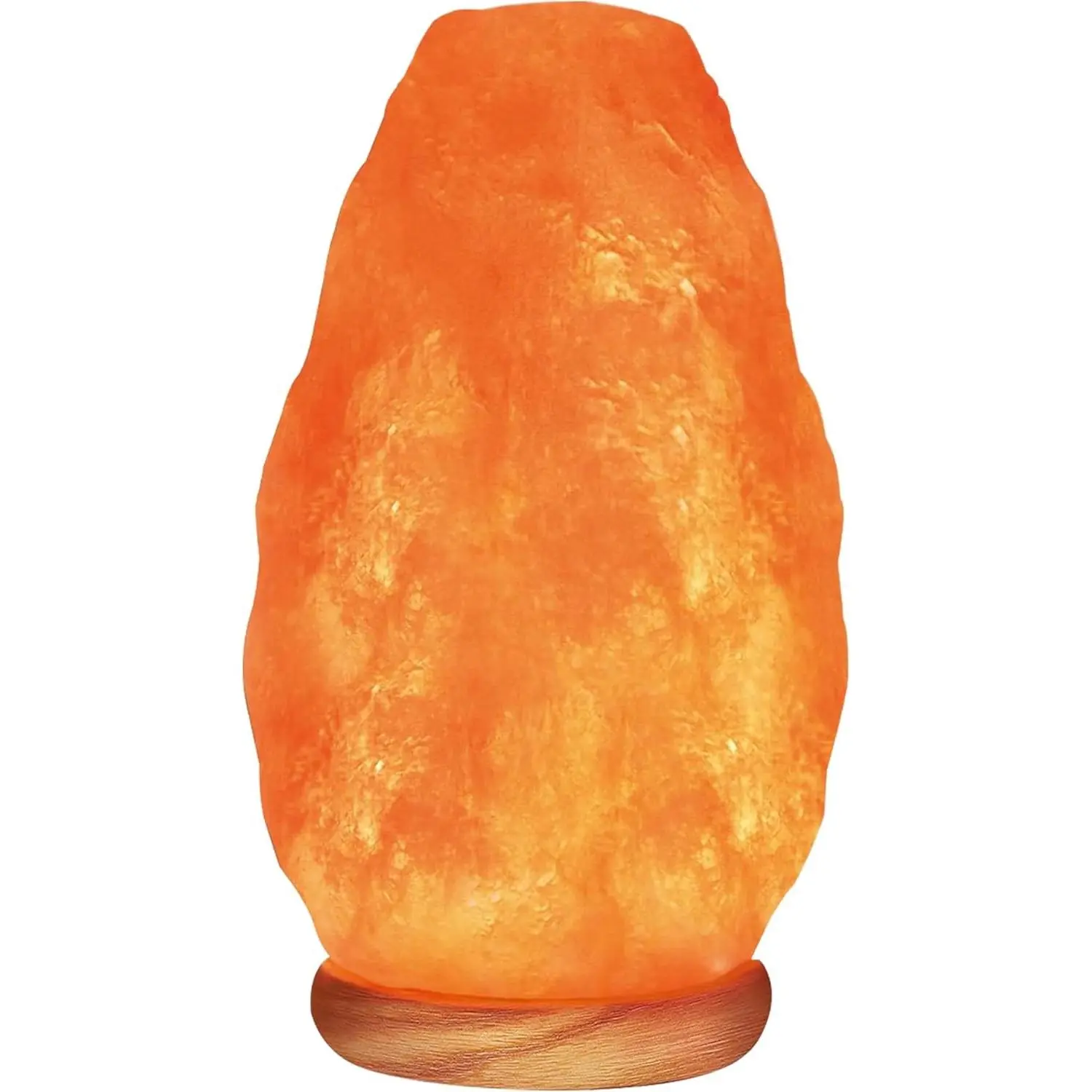 Himalayan Glow Natural Pink Salt Crystal Lamp, Night Light with ETL Certified Brightness Control Dimmer Switch, Wooden Base & Salt Lamp Bulb, 6-8 LBS, Model Number: 1001