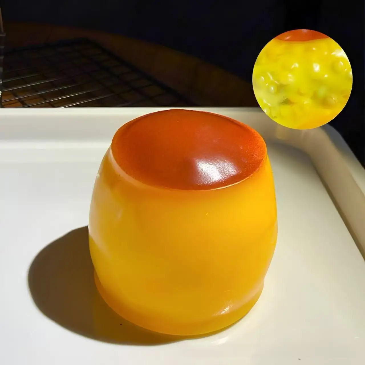 Pudding Block Handmade Ball, Realistic Pudding Shape, Crispy Stress Relief Feel, Ideal for Daily Play, Student Stress Release, Fun Toy Use
