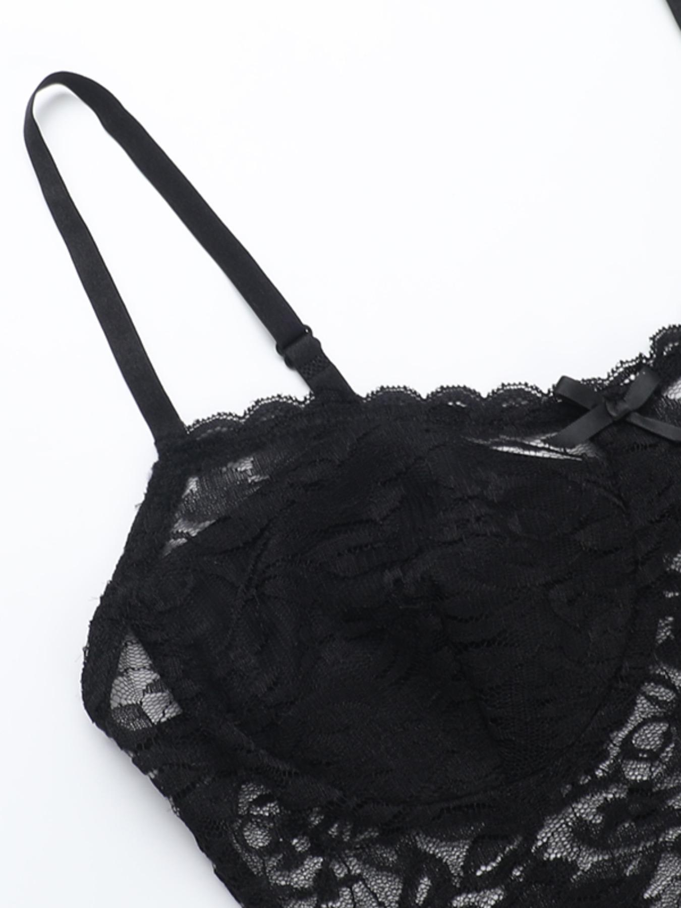 Women's Solid Color Lace Dress, Sexy Fashion Cami Dress for Party Club Dating Wear, Women's Dress for Summer