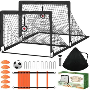 Soccer Goal,  Soccer Goals for Backyard Set of 2, 4x3ft Portable Soccer Goal Pop Up Soccer Net,  Soccer Net  Equipment with Soccer Ball, Ladder, Cones, Targets