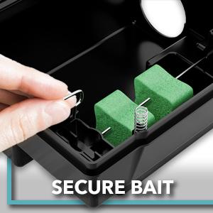 Rat Bait Station Traps, Reusable Humane Rodent Box Against Mice Chipmunks Squirrels That Work, Smart Tamper Proof Cage House to Secure Bait Block and Pellets, Mouse Bait Station Outdoor