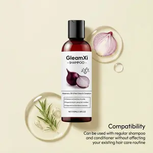 Onion Rosemary Scalp Care Shampoo, Lightweight Non-Sticky Hair Volumizing Treatment For Daily Hair Care