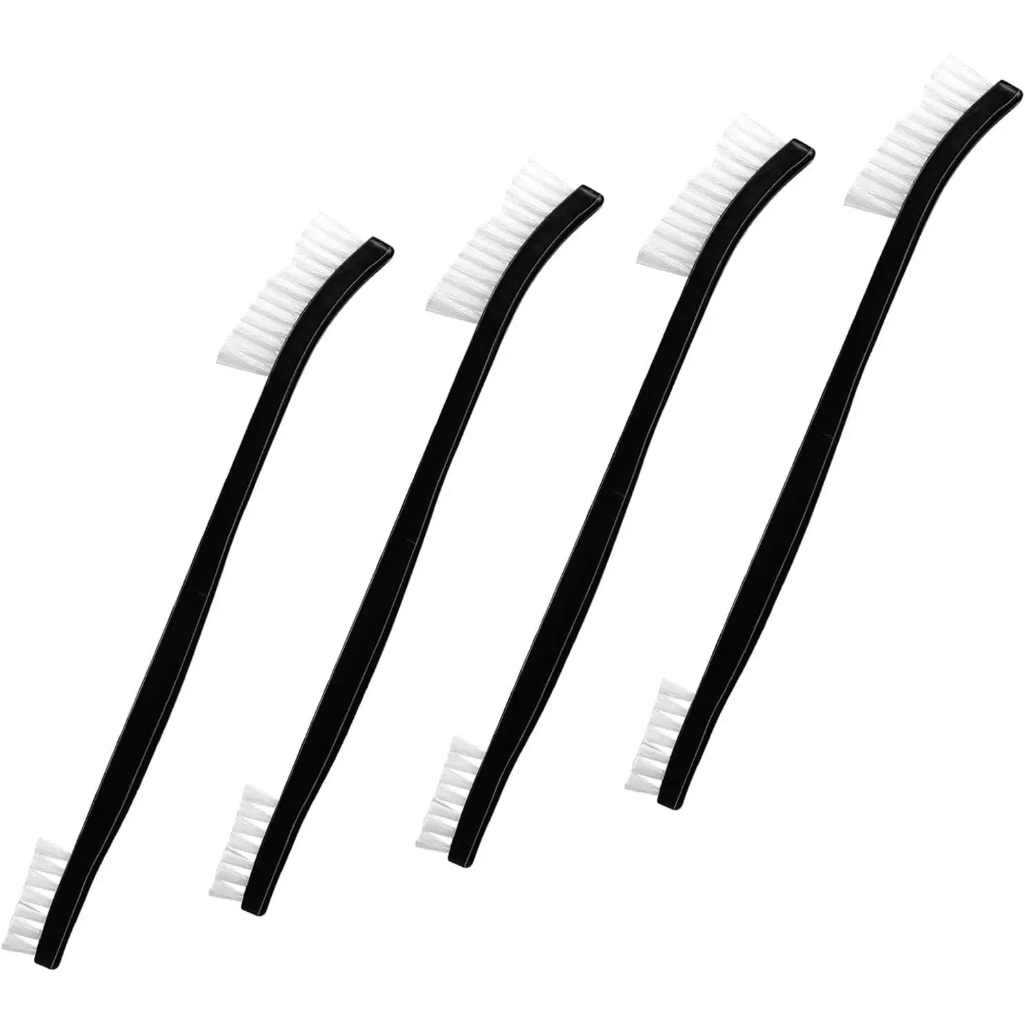 4 Pcs Small Cleaning Brushes Double-Ended Detail Cleaning Brush Nylon Brushes for Cleaning Jewelry Cleaning Brush (4)