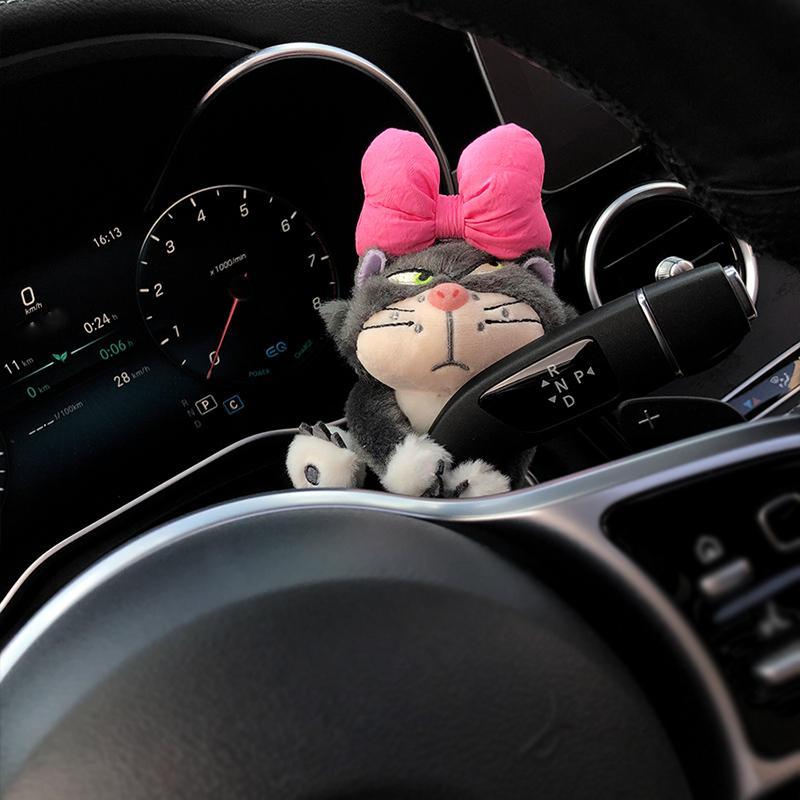 Cute Cat Design Car Interior Decoration, Car Center Console Decoration, Car Interior Ornament, Car Accessories for Women & Girls, Girly Car Accessories, Car Interior Accessory, Car Interior Decorative