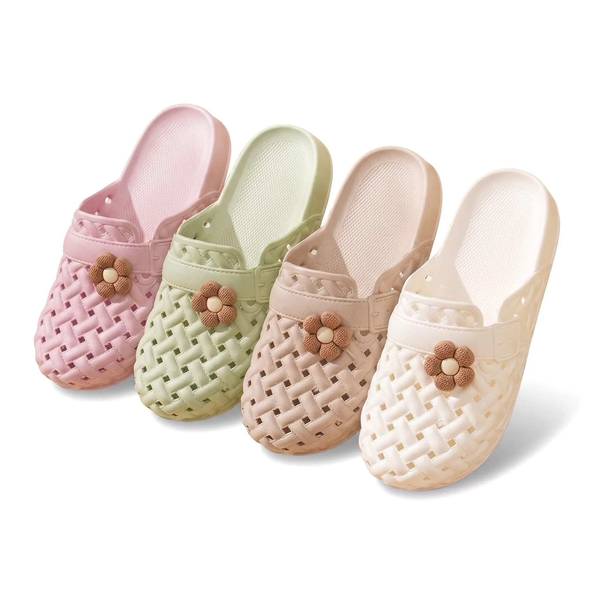 Cozy Women Crocs Sandals Breathable Slip Resistant Lightweight Casual Closed Toe Summer Nurse Shoes Cushioned Comfort Everyday Outdoor Walk