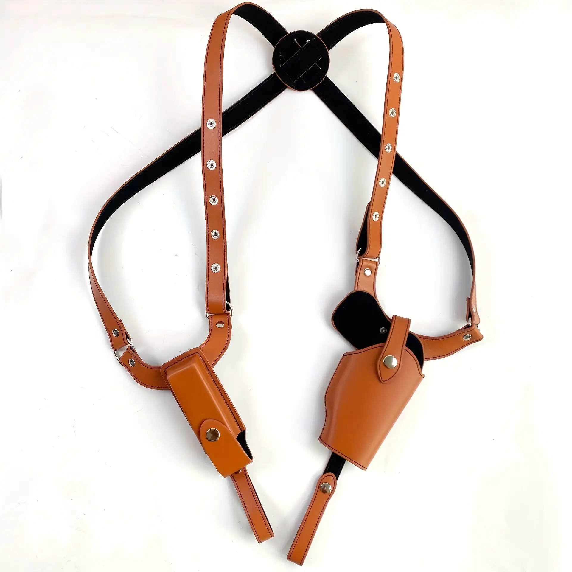 A gun holster-style shoulder holster with a magazine pouch--unisex high-end holster, suitable for 1911 and P320 models, comfortable and secure