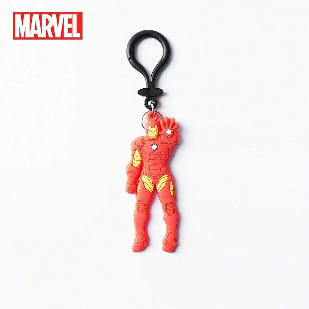1PC Marvel Officially Licensed Superhero Deadpool Captain America Spider-Man Iron Man Soft Touch Key Holder Cute Keyring Keychain stocking stuffers Decoration Bag Hangings Souvenir for Family Friends Marvel Fans Anniversary Birthday Christmas Gifts