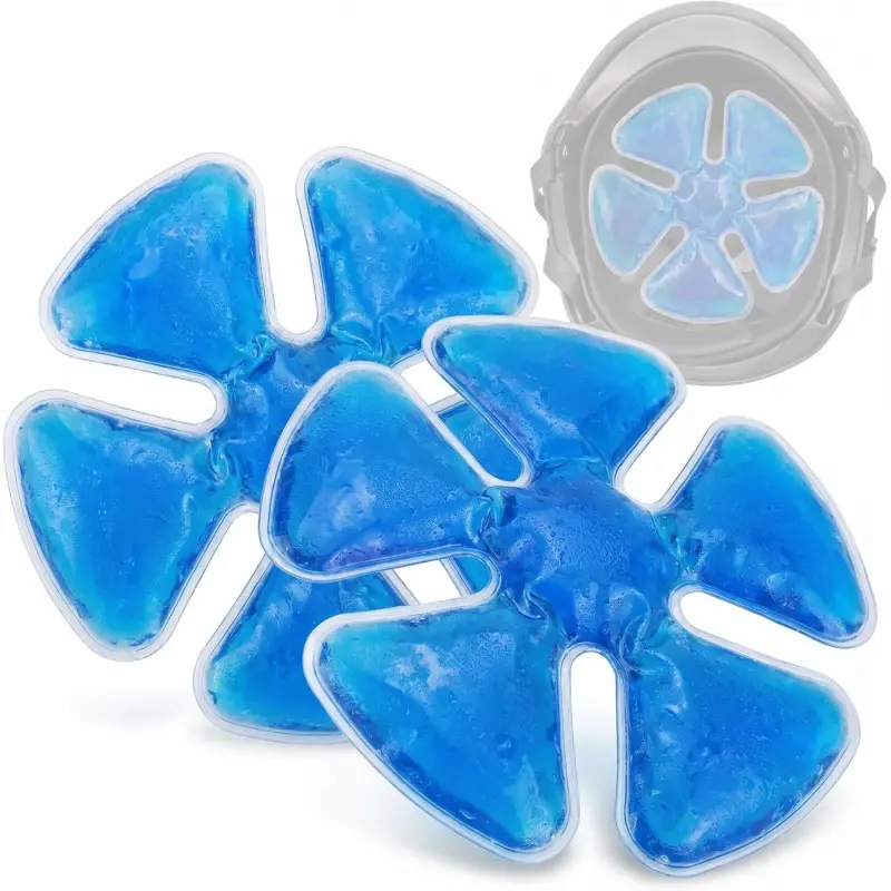 Ice packs for safety helmets, helmet ice packs for relieving headaches, cooling, soothing fevers2pc