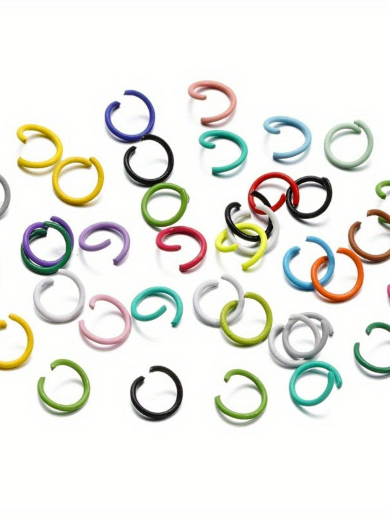 Colorful Open Jump Rings, Split Jump Ring Connector for DIY Jewelry Making, Jewelry Making Accessories Supplies