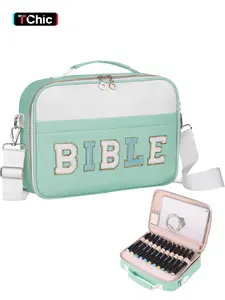 Large Bible Bag for Women with Shoulder Strap, Casual Shoulder Bag, Casual Crossbody Bags, Large Capacity Bible Bag, Large Bible Cover with Durable Handle, Holds Large Bible & Accessories, Organizing Pockets, Crossbody Bag