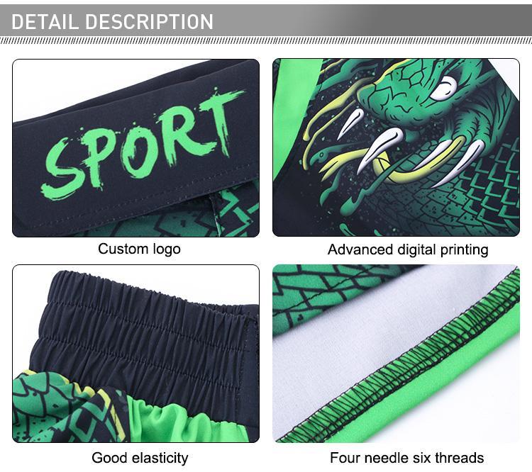 Cody Lundin Crossfit Men Fitness Running Shorts MMA Short With Printed Lightweight Grappling Combat Shorts For Boxing Weightlift