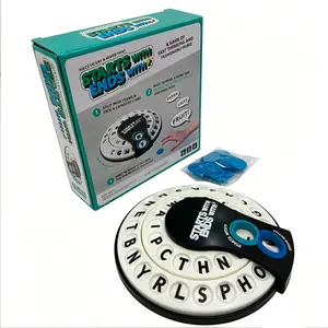 Rotating Letter Game Board, Spin and Shout Alphabet Challenge, Fun Word Puzzle, Perfect Birthday Gift for Friends