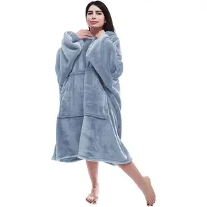 (R)| Wearable Blanket Hoodie, Ultra Soft Flannel Sweatshirt Blanket with  Pocket,  Size Fits