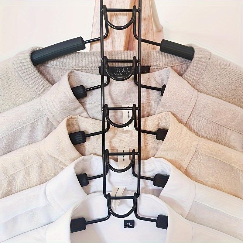 No Shoulder Protrusion Sweater Hanger, 1 CountsDurable Metal Trouser Hanger, Clothes Hanger forHome Bedroom Wardrobe Dormitory