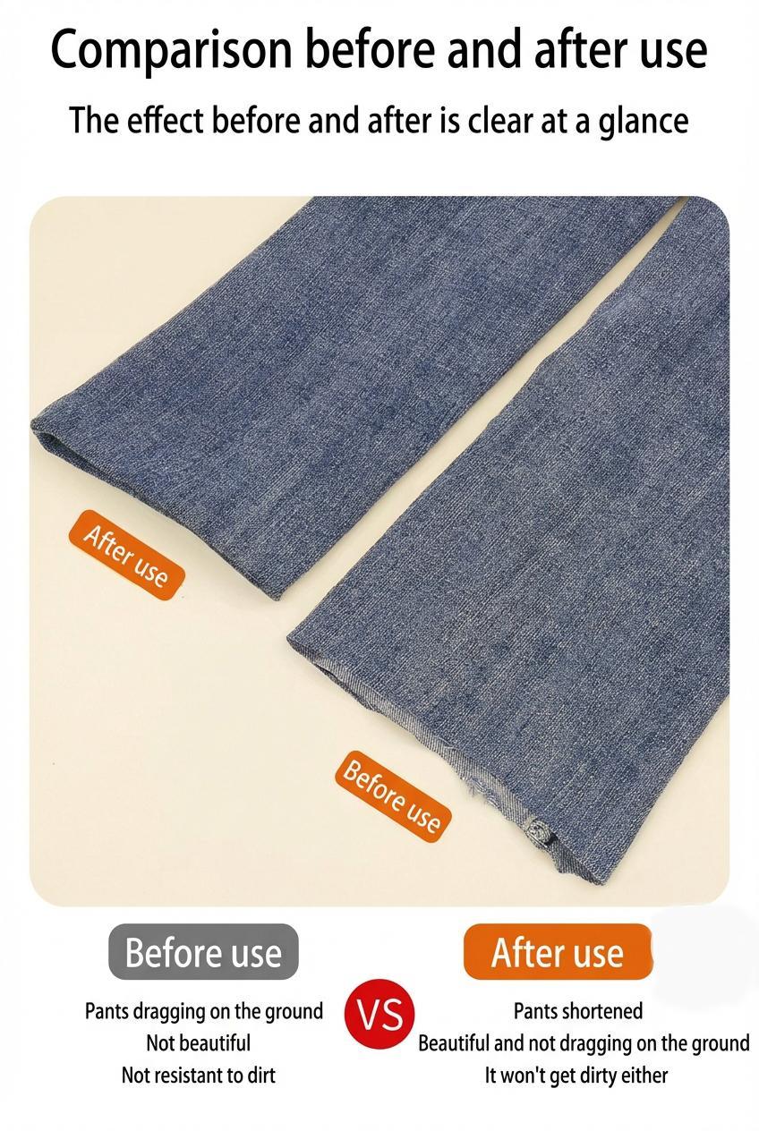 Iron-On Hemming Tape Buy 1 Get 1 Free No-Sew Fabric Adhesive for Pants Quick Fix White