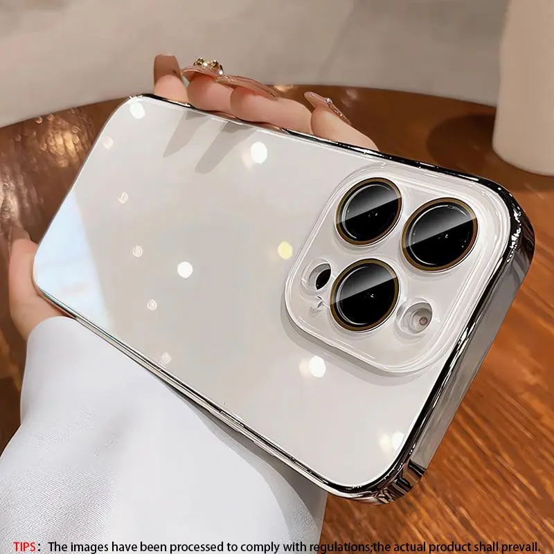 Ice Touch Tempered Glass Case for iPhone 17/16/15/14/13/12/11/XS/XR/x/pro Plus Pro Max, Fashionable Minimalist Design, Luxury Protection