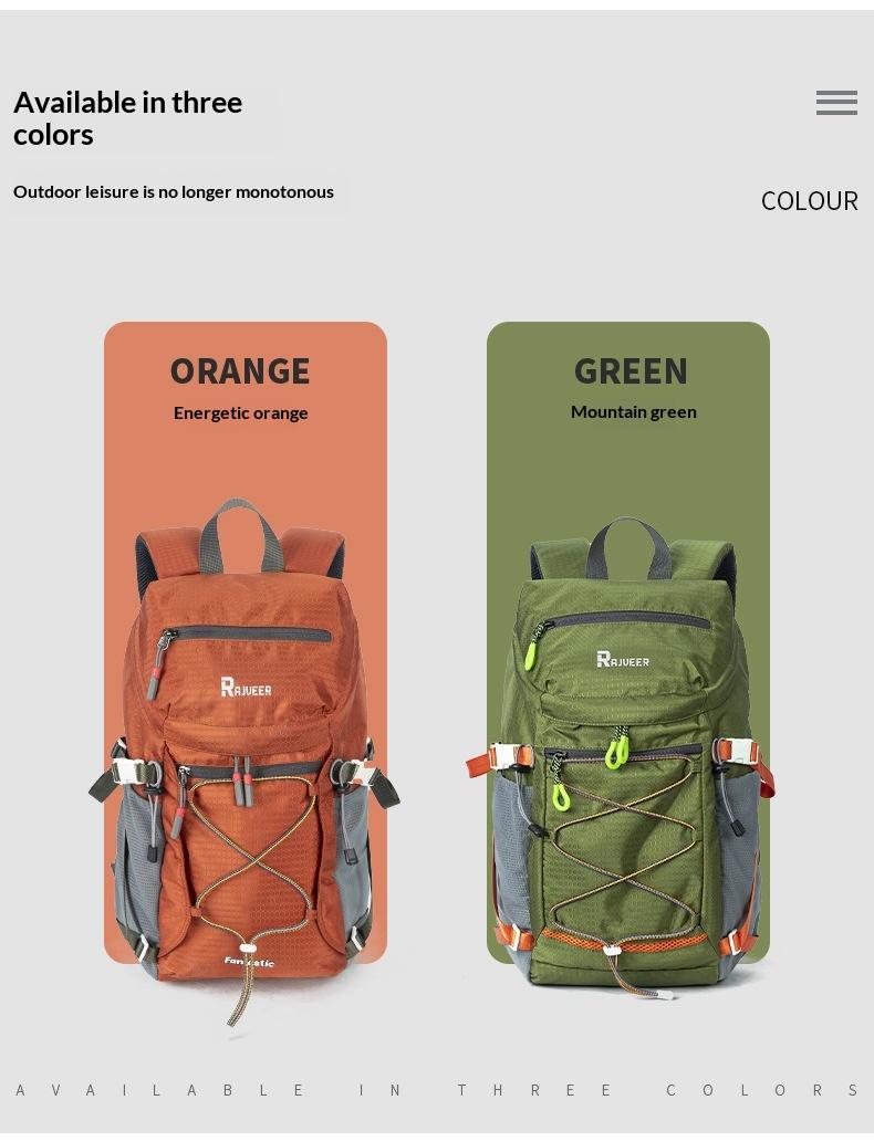 Lightweight outdoor hiking backpack, new casual trekking backpack for men and women, travel backpack, lightweight school bag, sports backpack