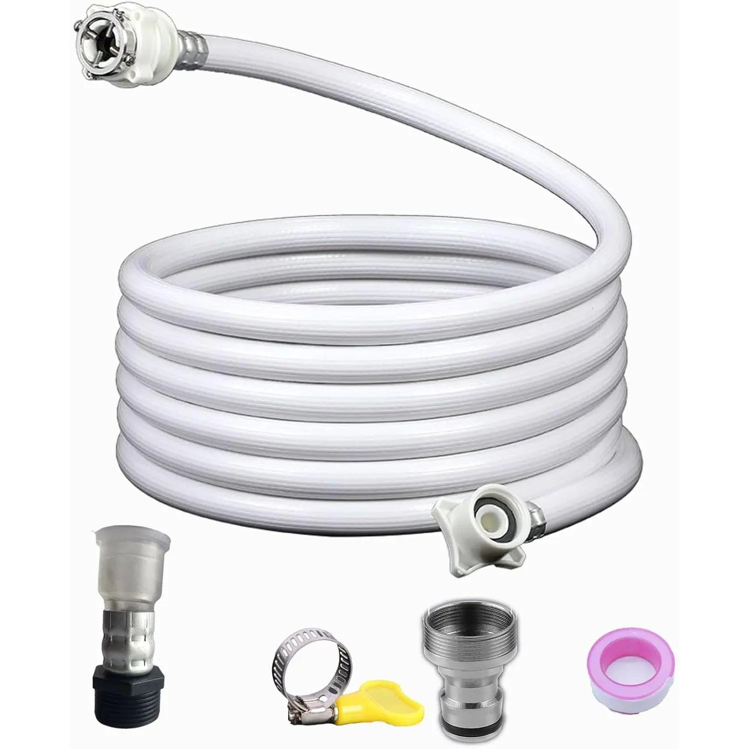 Portable Washing Machine Hoses,Compact Washer Hoses, Tub Washing Machine Hose,Portable Washing Machine for Accessories,Washing Machines Water Inlet Hoses,(2M Multi-Purpose)