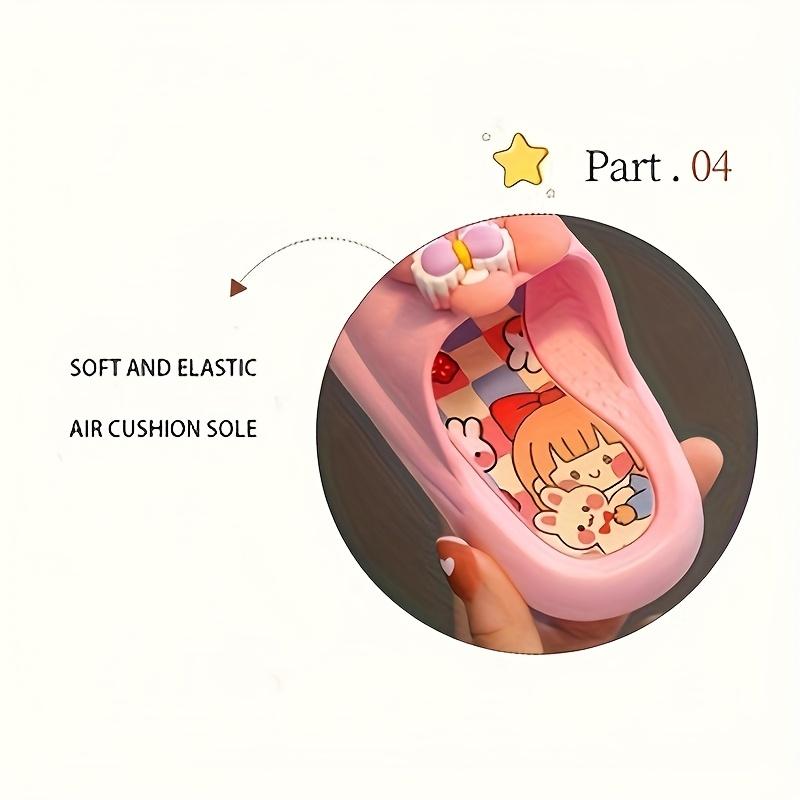 Kids' Cute Dinosaur & Rabbit Slippers - Fashionable Cartoon PVC Sandals for Boys and Girls, Lightweight & Comfortable, Ideal for Beach, Home, Travel, and Outdoor Play, Outdoor Slippers |     Playful Footwear |     Flexible Footwea