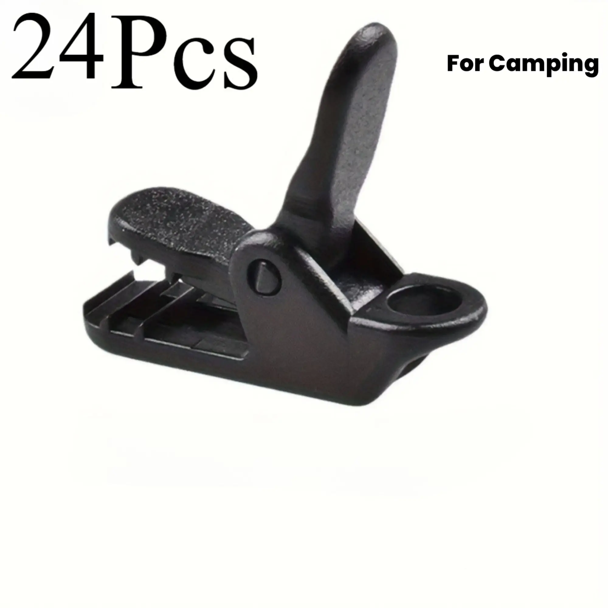 24pcs Set of Outdoor Tent Clips, Tent Hooks, and Round Clips for Securing High Quality Tarps and Awnings, Suitable for Camping Equipment