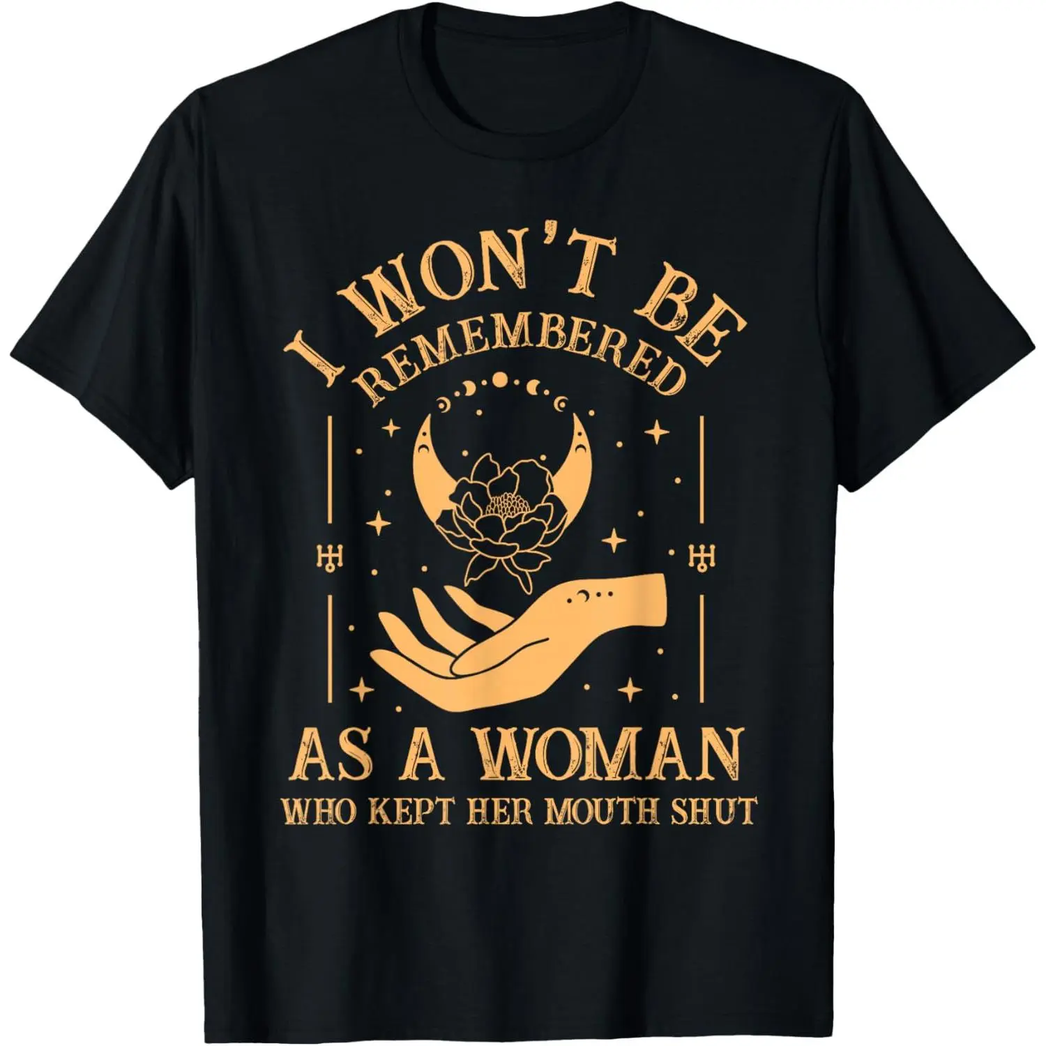 Men's Streetwear Graphic T-Shirt, I Won't Be Remembered Slogan Print, Breathable Short Sleeve Cotton Blend Casual Top, Shortsleeve, Tshirt, Soft, Statement, Round Neck