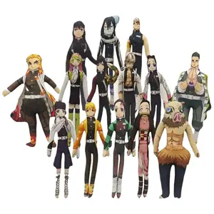 28cm Anime Demon Slayer Demons Arc Daki Gyutaro Cosplay Plush Doll Abstract Mouse Figure Full Body Wire Skeleton Action Toy