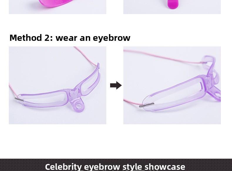 Fourth Generation Eyebrow Drawing Tool Beginner Full Set Eyebrow Pencil Eyebrow Sticker Set Eyebrow Card Eyebrow Drawing Aid Quick Eyebrow Technique