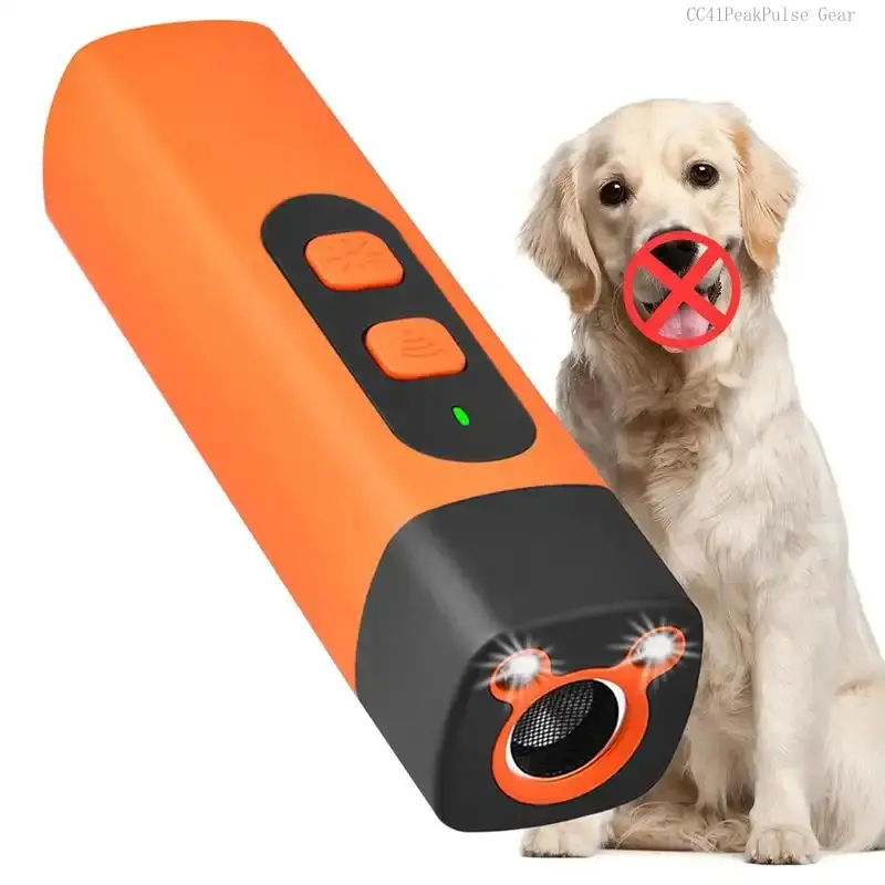 Dog Bark Sonic Frequency Bark Device for Dogs,50ft Range Professional Dog Training Barking Silencer.CC41PeakPulse Gear