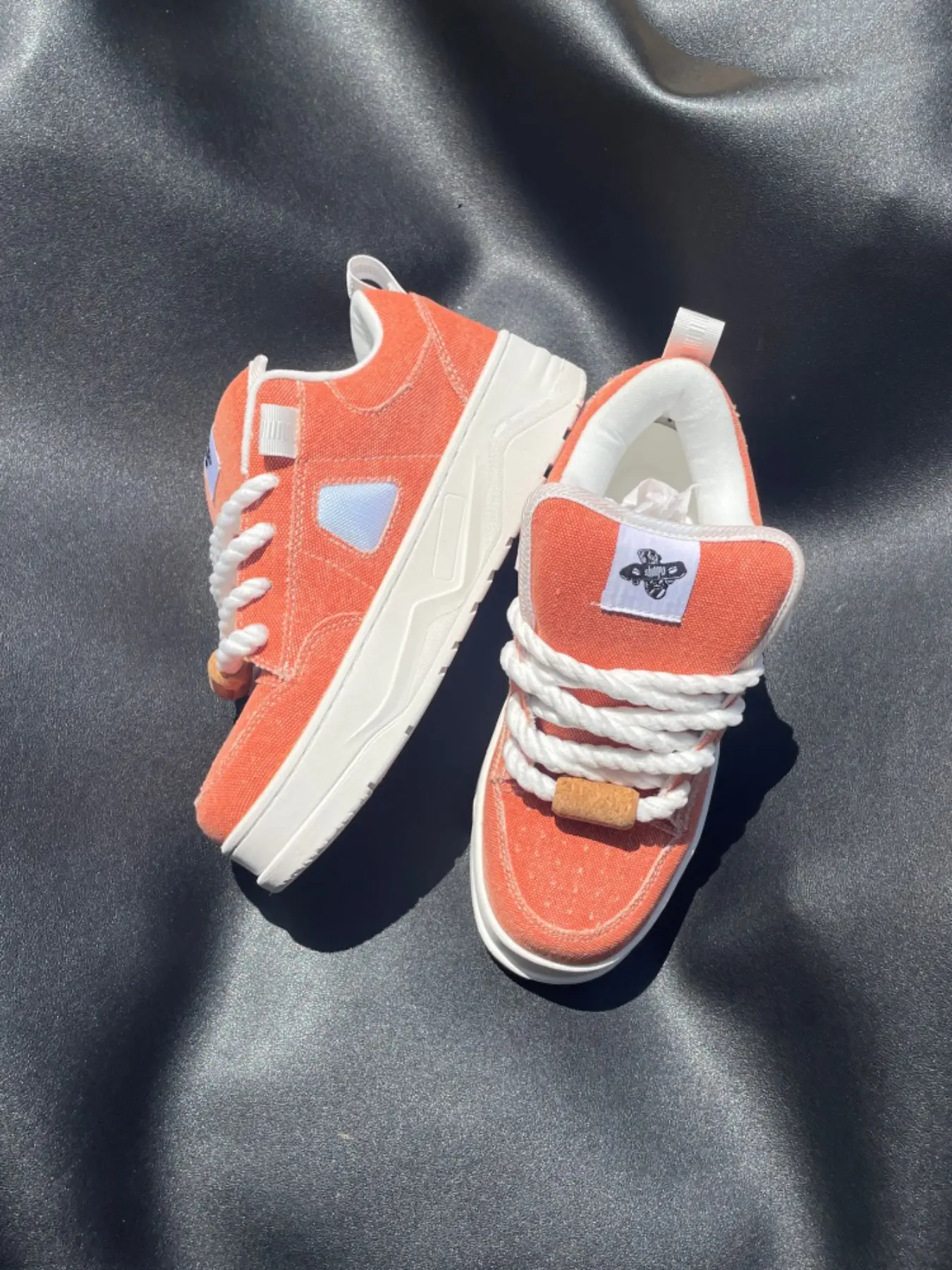 Fashion New Simple Style Washed Color Original Personality Bread Shoes, Thick Sole Casual Heightening Shoes, Unisex Canvas Sneakers
