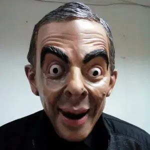 Mr Bean Mask Funny Latex Costume Celebrity Party Headgear for Cosplay and Photo Props