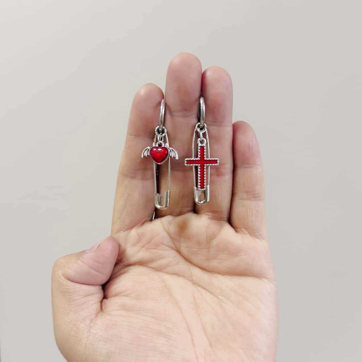 Original Korean-style fashion titanium steel stainless steel spring ear clips, earrings, ear clasps, ear pendants, stainless steel accessories