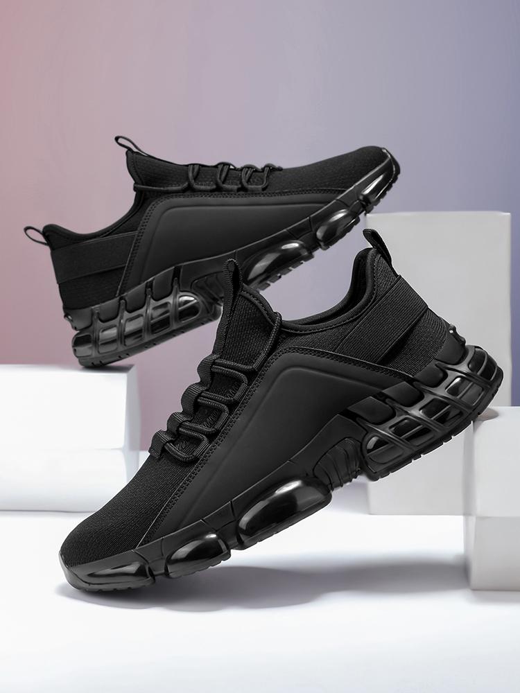 2025 Autumn Winter Men's New Breathable Sports & Leisure Shoes Lightweight Running Sneakers Thick Soled Skateboarding Black Driving Trainers woman men wide fit Breathable Men's Running Shoes