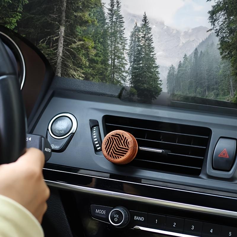 1pc Wood Automobile Essential Oil Fragrance Diffuser, Portable Innovative Mini Fragrance Diffuse, Car Decorations, Living Room, Study, Office Aromatherapy Stick Set - Slow Release Aroma, No Essential Oils