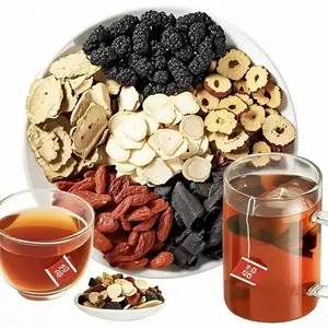 Kidney tea formula Ginseng Five TreasureTeaCombination Scented Tea Five TreasureTea RedDate Wolfberry Tea Men's Tea HealthTeaMulberry Herbal Formula Health Tea WB