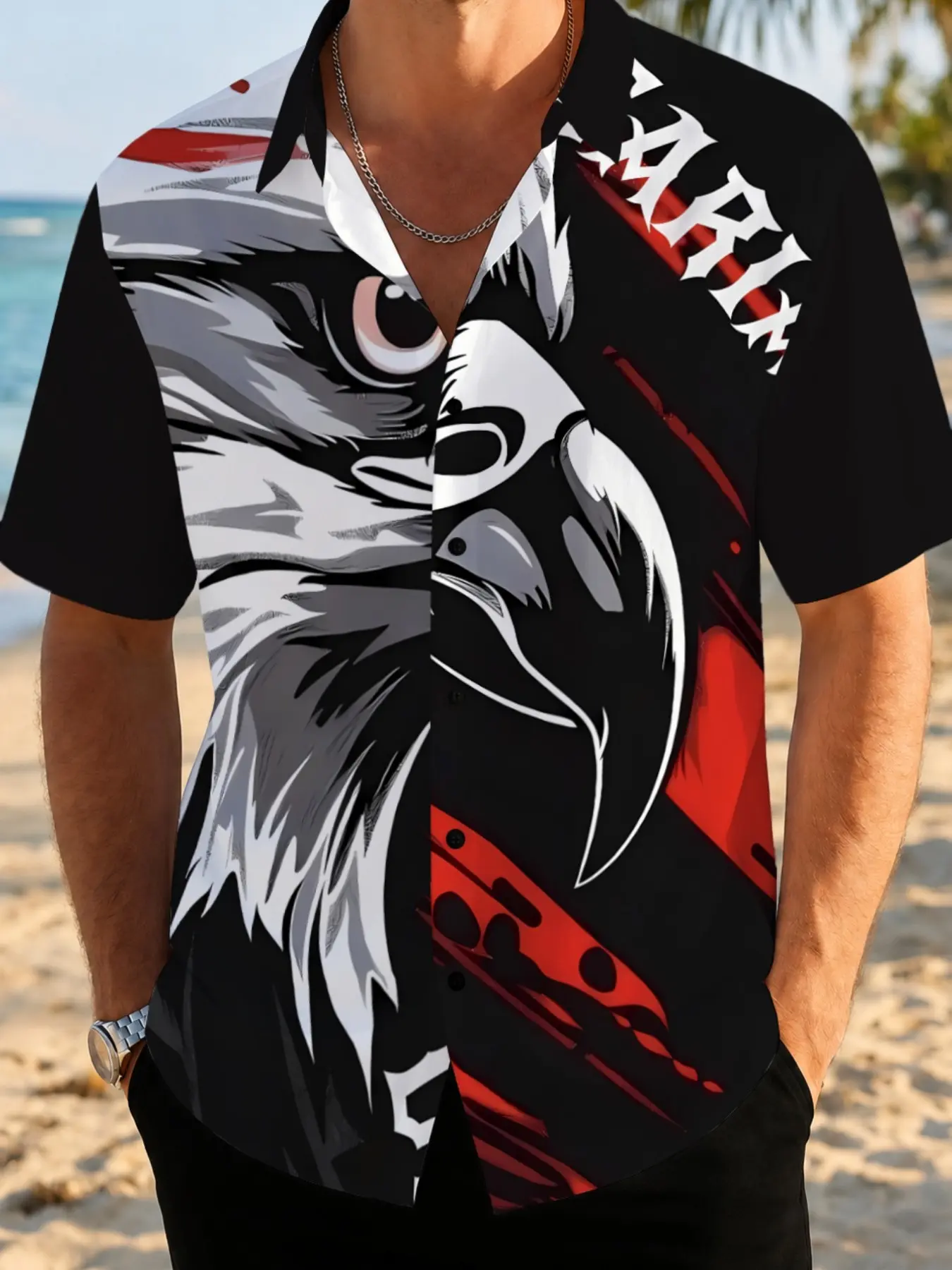 Men's Casual Printed Shirt, Summer New Top, Street Fashion, Comfortable Fit, Ideal for Daily Wear, Slim-Fitting Blouse/shirt
