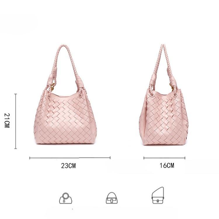 M6193 Women's Fashion Hand-woven Portable Tote Bag 2026 New Personalized Shoulder Crossbody Parachute Bag