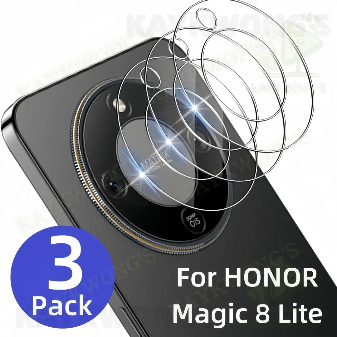 KAYKWONG'S 3pcs For Honor Magic 8 Lite 5G Camera Film Set, Anti-Scratch Bubble-Free HD Screen Protector, Protective Film for Magic 8 Lite Lens