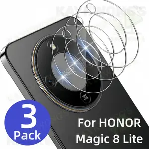 KAYKWONG'S 3pcs For Honor Magic 8 Lite 5G Camera Film Set, Anti-Scratch Bubble-Free HD Screen Protector, Protective Film for Magic 8 Lite Lens