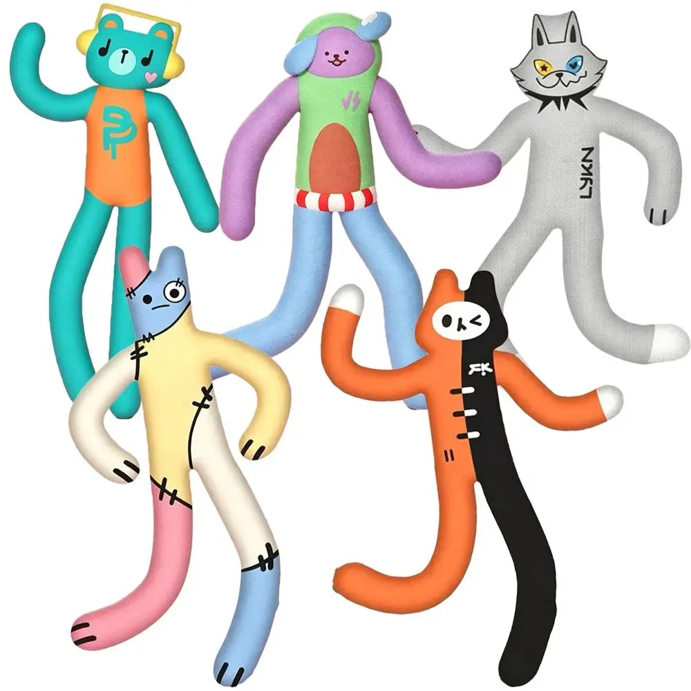 GMMTV FortPeat WilliamEst GeminiFourth Cosplay Doll NetJames Abstract Character Slender Twistable Cotton Doll Room Decoration