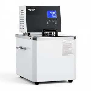 【DealsForYouDays】VEVOR Laboratory High-Temperature Circulating Oil Bath, Up to 300/572, 10 L Lab Constant Temperature Heating Tank, 0.1 High Precision, Internal and External Dual Circulation, for Laboratory