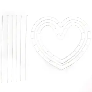 Flower Arrangement Holder Set:24pcs Love Flower DIY Vases, Bouquet Packaging Materials, Accessories for Flower Craft, Birthday, Wedding, Valentine's Day, Mother's Day