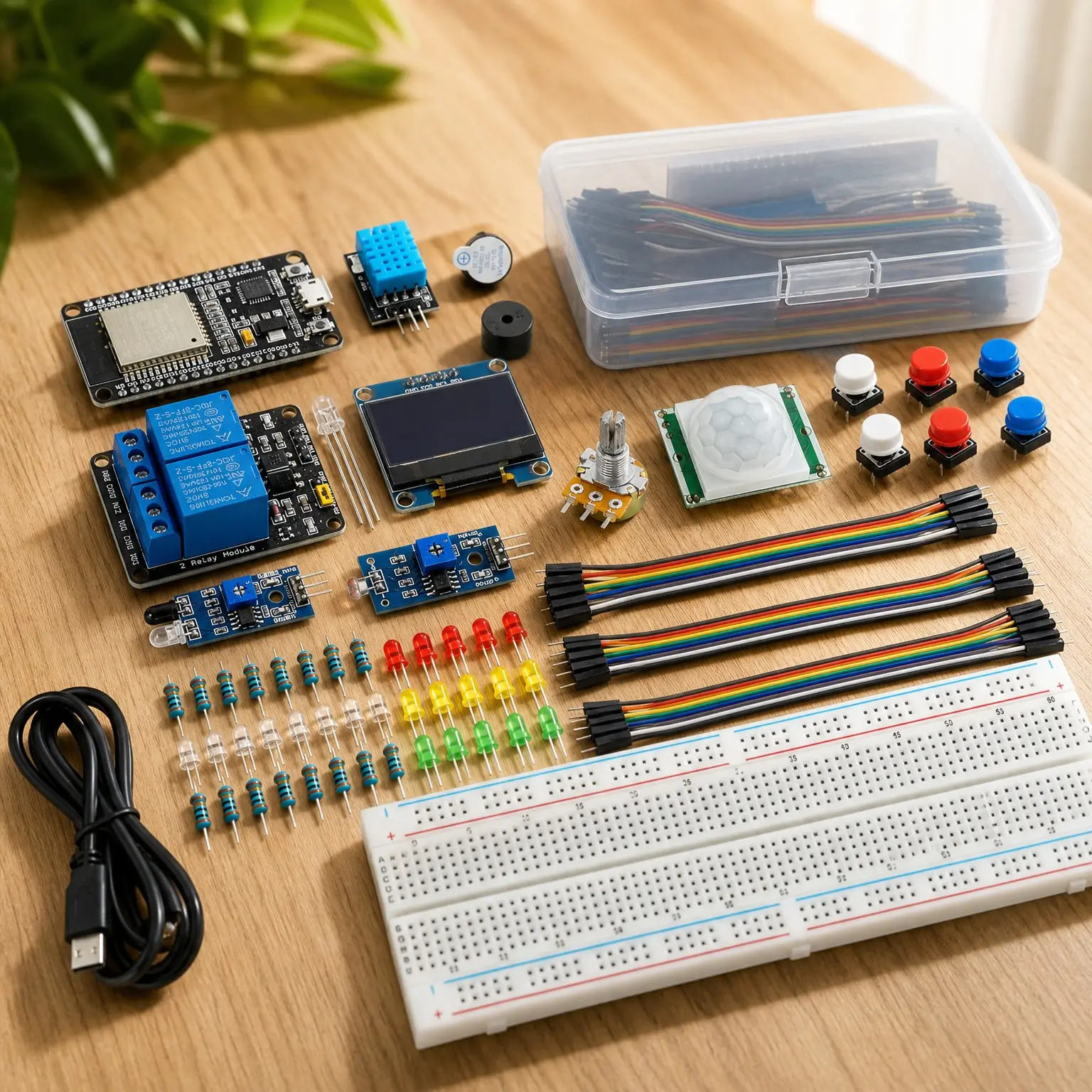 ESP32 Basic Starter Kit, WiFi IoT Development Board with Tutorial, Arduino IDE Compatible