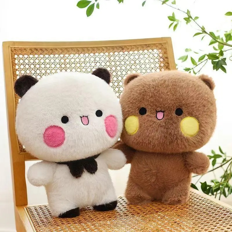 Bubu and Dudu Yier Panda Bear Plush Toys - Kawaii Collectibles, Soft Stuffed Animals, Cuddly Doll Pillows, Christmas Gifts for Toys & Hobbies Enthusiasts