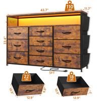 Brown-10 Drawer
