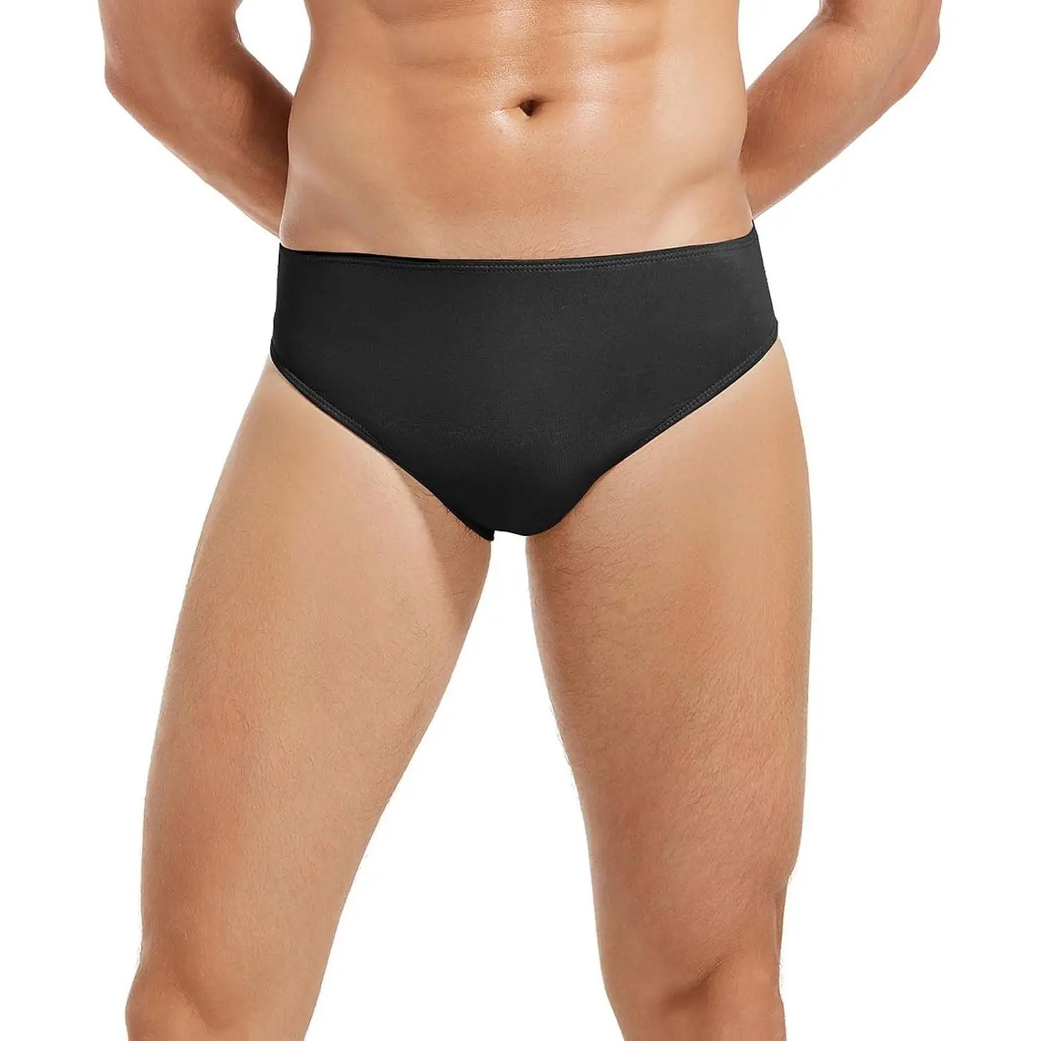 Professional Ballet Nude Dance Briefs Men's Full-seat for Ballet and Cosplay Waistband Dance Belt