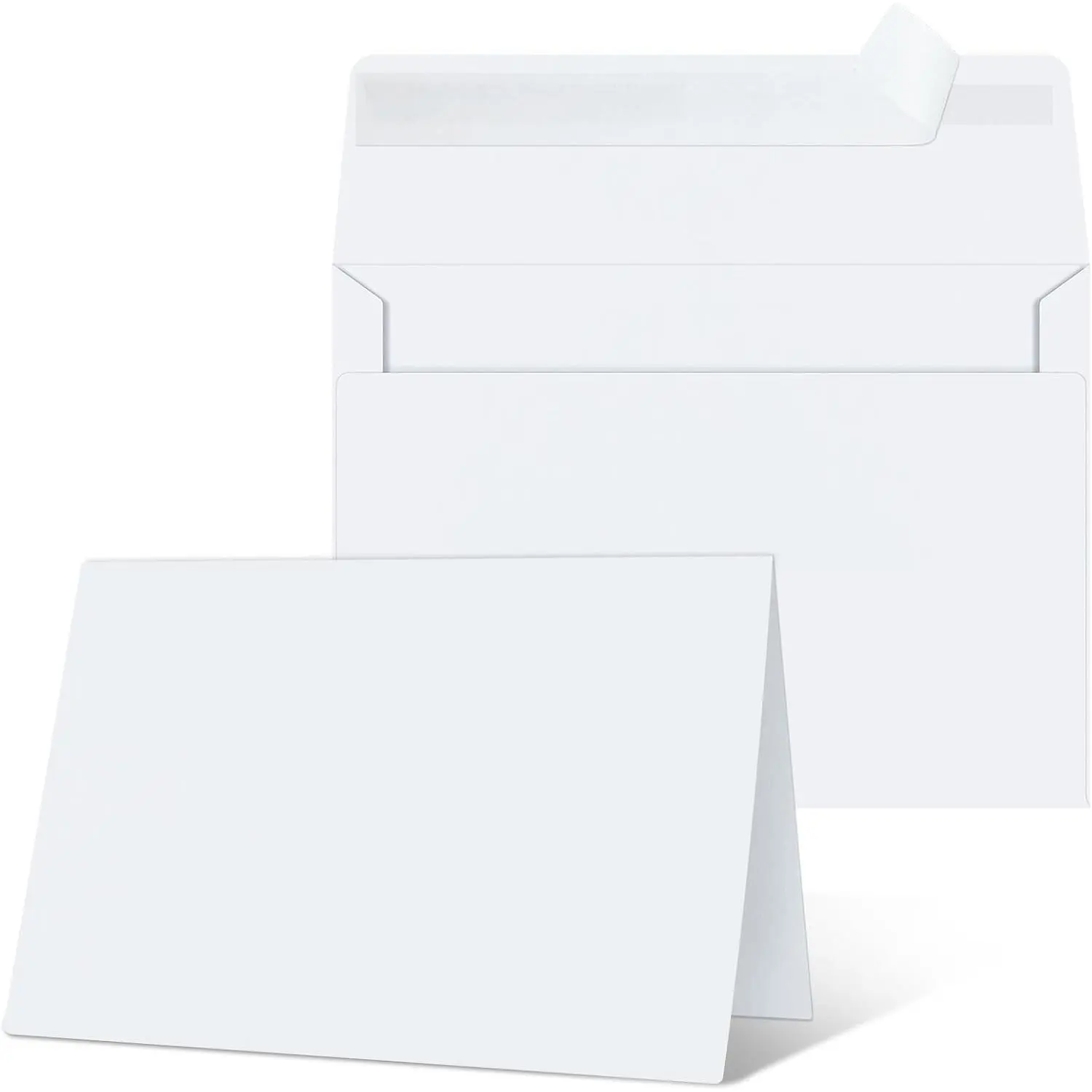 Blank Cards and Envelopes 4x6, 25 Pack White Invitation Cardstock with Self-Seal Envelopes, Blank Greeting Cards for DIY, Invitations, Wedding, PhotosGift