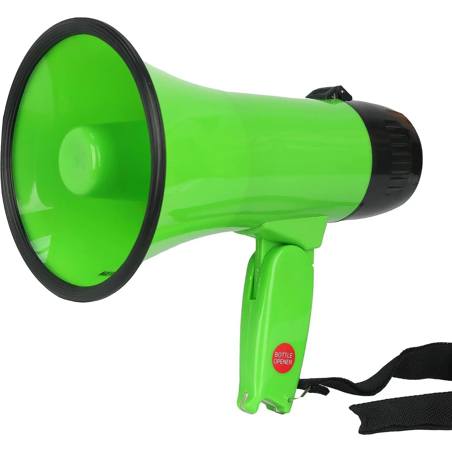 20 watt Megaphone with Foldable Handle, 4 Modes, for Dog Walking, Christmas Party, Teachers, Coaches, Emergency with Bottle Opener
