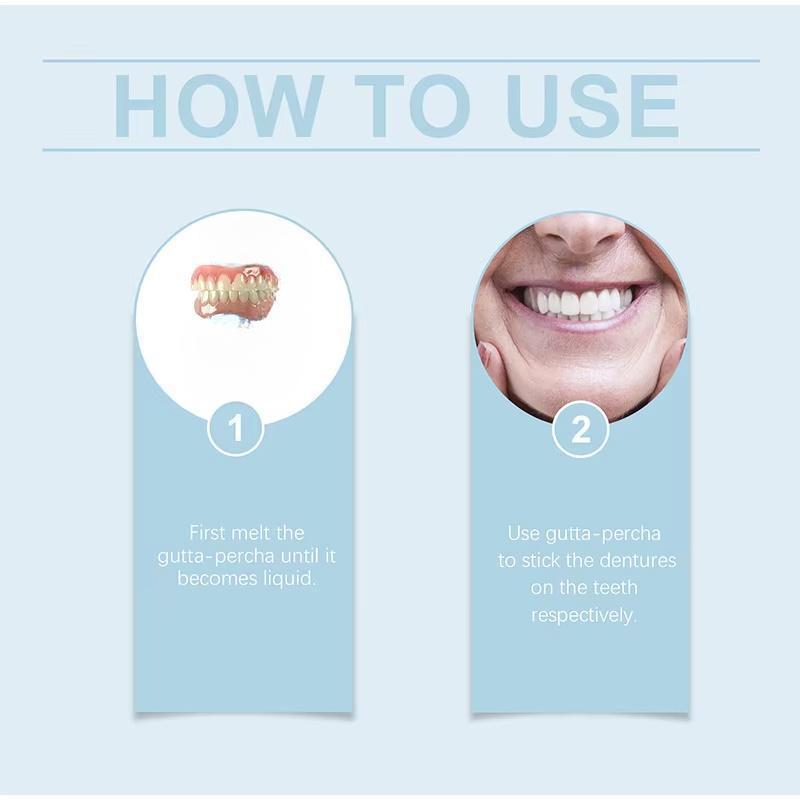 ChristmasGifts1 Set Complete Denture Kit (Upper & Lower Teeth) - Soft ...